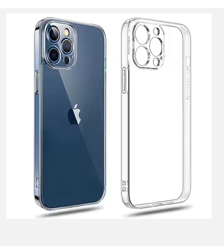 Роскошный прозрачный чехол для iPhone 16 15 11 12 13 14 Pro Max Мягкий силиконовый чехол TPU для iPhone XR XS Max 8 Plus, прозрачный чехол для задней крышки