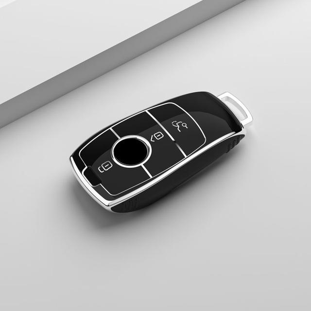 Soft TPU Car Remote Key Case Cover Shell for Mercedes Benz A C E S G Class GLC CLE CLA W177 W205 W213 W222 X167 AMG Accessories