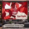 Aberdeen FC Personalized Tapestry Support Custom Name, Wall Art Home Decoration