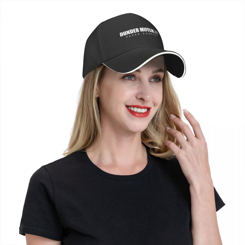 Vintage Dunder Mifflining Paper Company Golf Cap Unisex Women Trucker Hat The Office TV Show Daily All Seasons Travel Caps Hat