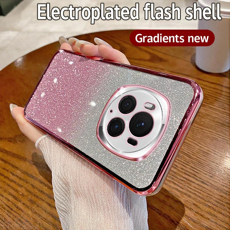 Чехол для Honor Magic6 Pro Чехол для телефона Honor BVL-AN16 с блестящим покрытием, силиконовый объектив камеры, мягкая задняя крышка