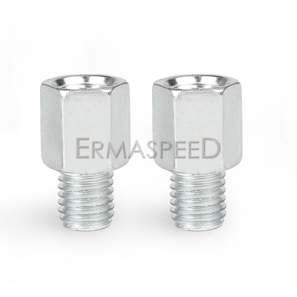 Универсальный адаптер двигателя Pasangan Cermin 10 мм 8 мм Laki-laki Perempuan Searah Jarum Jam Benang Spion Cermin Konversi