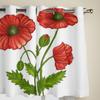 Современные оконные шторы с цветами маков, роскошные модные шторы для гостиной, спальни, кухни, шторы