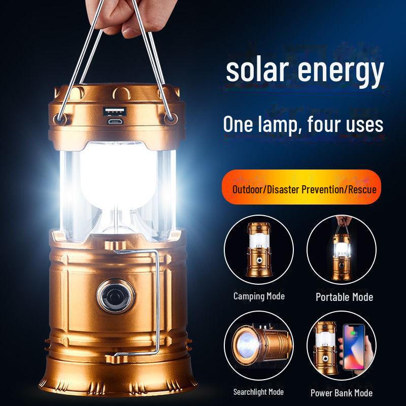 Outdoor Horse Lantern 5800T: Solar Charging LED Portable Camping Lantern