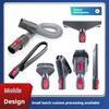 Flat Suction Nozzle Head For Dyson V7 V8 V10 V11 V12 V15 Vacuum Cleaner Mattress Brush Head Round Brush Soft Brush Parts