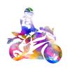 Pattern Cycling Decals Car Electricbike Scooter Motorcycle Decorative Sticker RESPECT FOR BIKERS