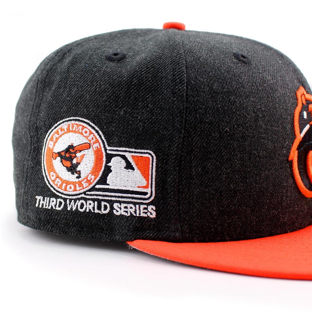 [New Era] Cap 59FIFTY Baltimore Orioles MLB THIRD WORLD SERIES GAME FITTED CAP BALTIMORE ORIOLES COOPERSTOWN COLLECTION 5950 Hat Color Bottom World