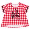 Sanrio Hello Kitty Check 110cm T-shirt (red)