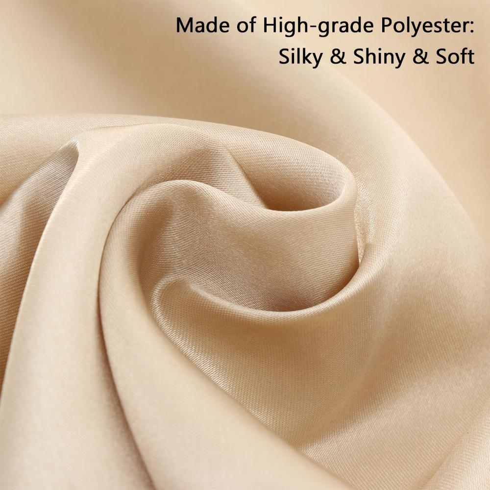 Durable Soft Satin Cloth Napkins with Hemmed Edges Dinner Table Napkins for Wedding Party