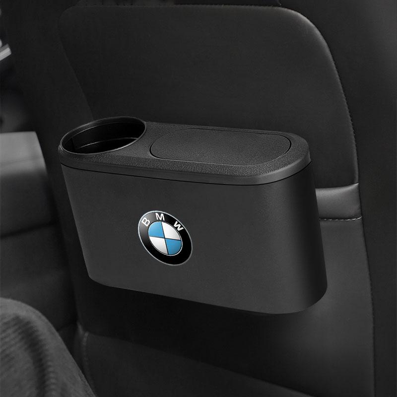 Trash Can Auto Emblem Garbage Box Bin Storage Car Accessories For BMW E93 F10 F20 F30 F40 F15 F25 F26 F31 F49 F86 M3 M5 X3