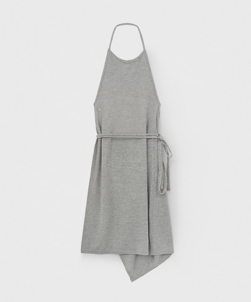 Mongdol Mohair Layered Knit Long Dress Gray Mdop054Gray