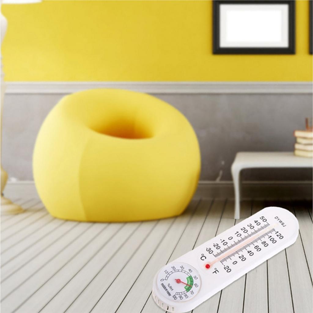 2Pcs/Set Wall Thermometers Indoor Outdoor Hang Garden Greenhouse House Room Heating 3ml