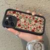 Чехол для телефона Винный Красный Цветочный Узор Для iPhone 17 16 15 14 13 12 11 Pro Max XS XR X 7 8 Plus 16E 17 Air 13 Mini ТПУ Покрытие