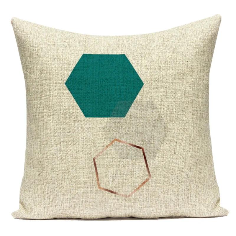 Modern Geometry High Quality Cushion Cover Throw Pillow Polyester Car Sofa Bed Home Decor Triangle Arrow Printed Pillow Case