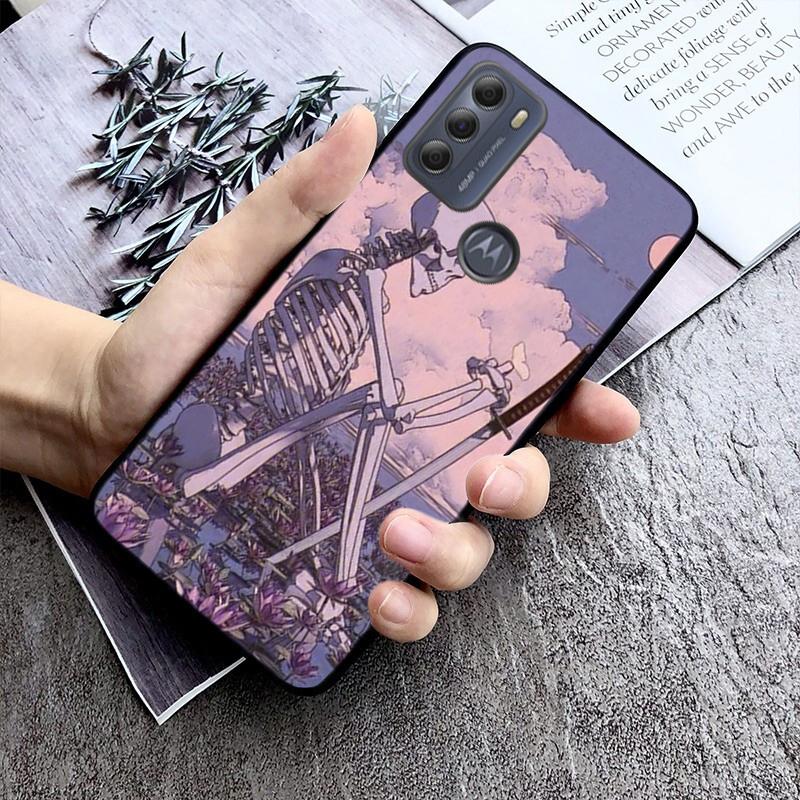Skeleton Phone Case For Moto G84 G22 G32 G42 G52 G62 G53 G72 G60 G60S G100 G10 G20 G30 G13 G50 G 5G G Pure