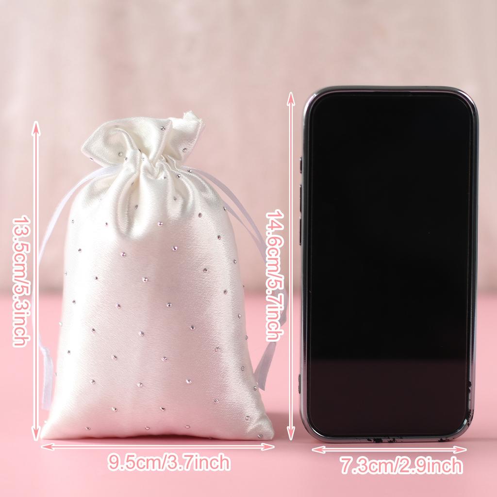 Valentines Day Gift Bags for Girlfriends Pure Floral Candy Bags Color Packaging Drawstring Pouch Bags Wedding Party Decorations