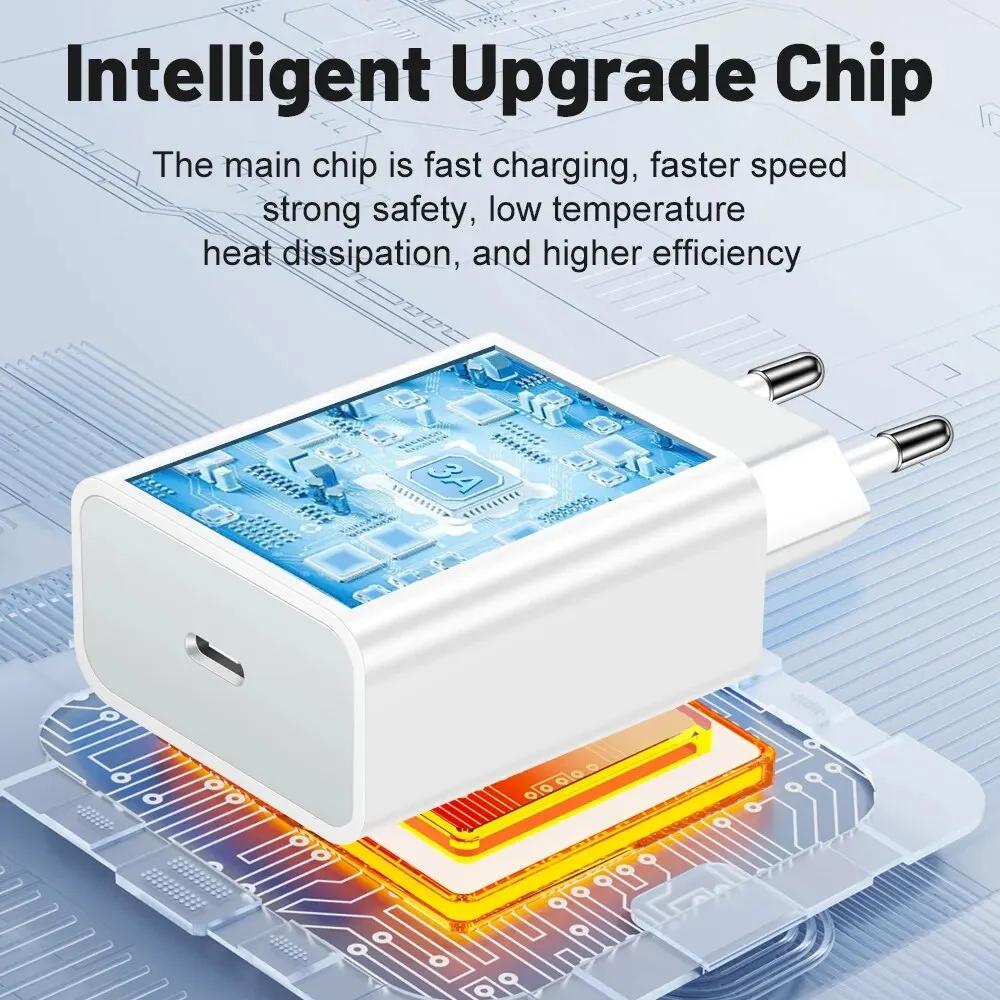 20 Вт PD USB-C адаптер питания быстрое зарядное устройство для телефона 14 13 12 11 Pro Max USB Type C настенная быстрая зарядка X XS XR 7 8 6 Plus кабель