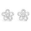 [L7440] - Silver Earrings 'Flora' Silver White (rhodium-plated) - 10 Mm