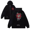 831 CHROME HEARTS 2025 Autumn and Winter New Plus Size Classic Style Logo Zipper Hooded Sweatshirt, Suitable for Couples To Wear