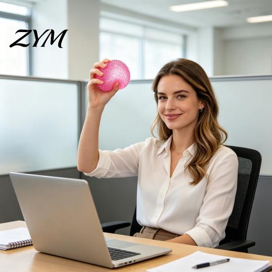 Tactile Sensory Tools Crunchy Stress Ball, Ice Slushie Fidget Toy, Slow Rebound Squeeze Toy for Relief And Anxiety Desktop Reliever