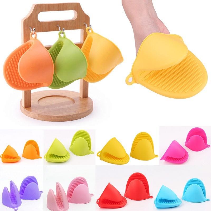 2 шт. кухонная нескользящая изоляционная перчатка для микроволновой печи, держатель для кастрюли, духовка, захват с силикагелем, изоляция