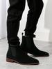 Fashion Winter New Chelsea Boots Mens Suede Leather Decent Men Ankle Boots Original Male Short Casual Shoes British Style Pointed Shoes