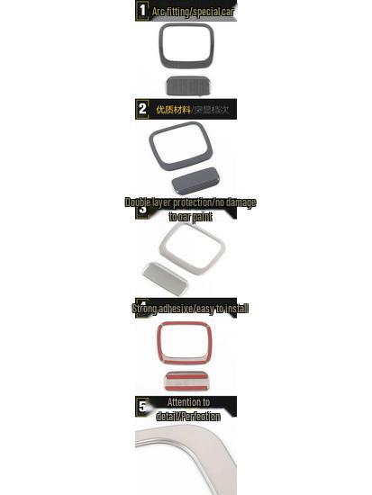 21 Набор наклеек на ручку рамки ящика для перчаток и ящика для хранения для модификации основного и пассажирского салонов