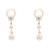 Earrings K10 Pink Gold Cubic Zirconia [ESTELLE] [Official] Women's 0282-0144-0019-0000