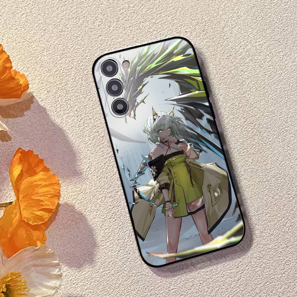 Игровой чехол для телефона Arknights для Samsung Galaxy A73,A72,A71,A70,A53,A52,A51,Другие, Мягкий черный чехол