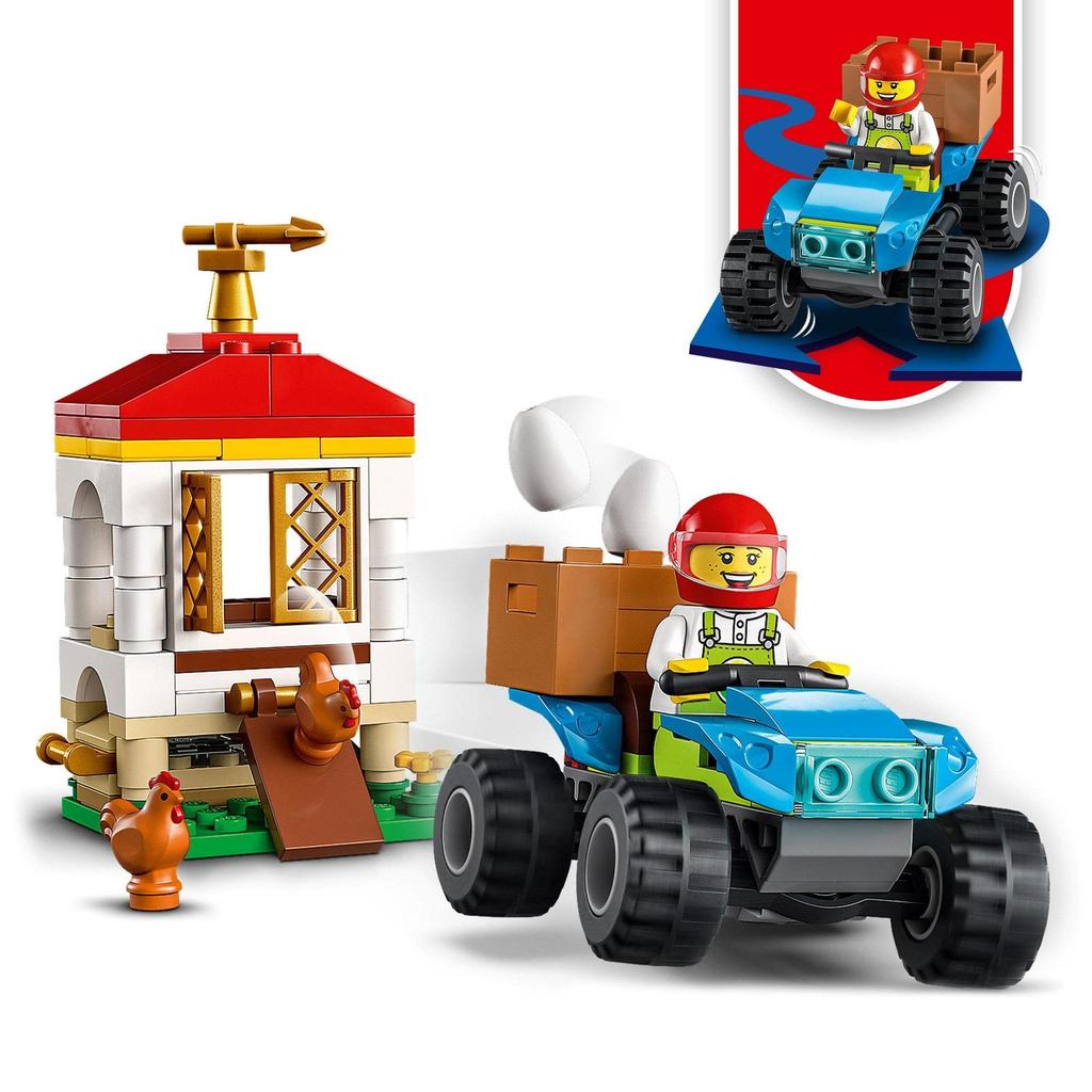 LEGO City Курятник 60344, Игрушка, Строительные блоки, Подарок, Животные, Для мальчиков и девочек, Возраст 5 лет и старше