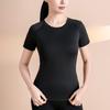 Женский спортивный топ для йоги Nuodingxiu с коротким рукавом из сетки
