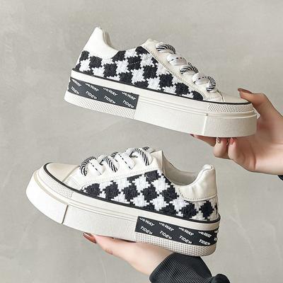 Женские повседневные кроссовки, массивные белые эспадрильи, роскошные зеленые симпатичные парусиновые туфли для женщин, модная дизайнерская обувь, черный плоский хит