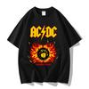 Американская стрит-панк-рок-группа ACDC Хип-хоп Футболка с коротким рукавом Одежда Одежда Повседневная Мужская и женская футболка из 100% хлопка