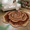3D Floral Bath Mat Realistic Flower Shaped Floor Mat Non-Slip Absorbent Bathroom Rug for Entrance Living Room Bedroom