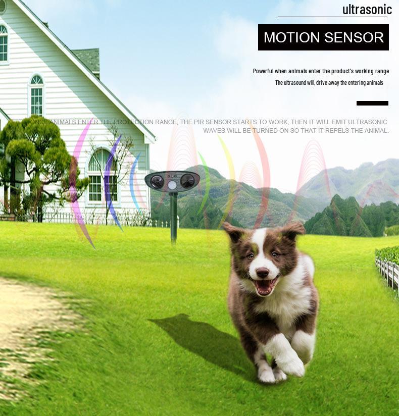Solar-Powered Ultrasonic Animal Repeller: Deter Mice, Birds, Cats, and Dogs