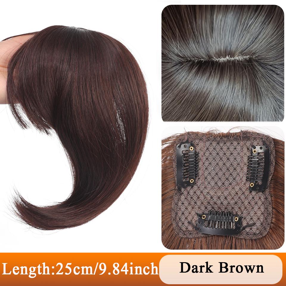 10-ДЮЙМОВЫЙ синтетический короткий прямой топпер на заколке для наращивания волос, натуральный пушистый топ, искусственная часть волос с заколкой для челки