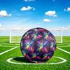 1pc Rainbow Starry Sky Theme Soccer Ball Football, Size 5, Lightweight PVC, Outdoor Training Soccer Ball,Gift j61451
