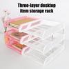 3 Tier Stackable Letter Tray Desk Paper Organizer Plastic File Document Storage Rack for Home Office School