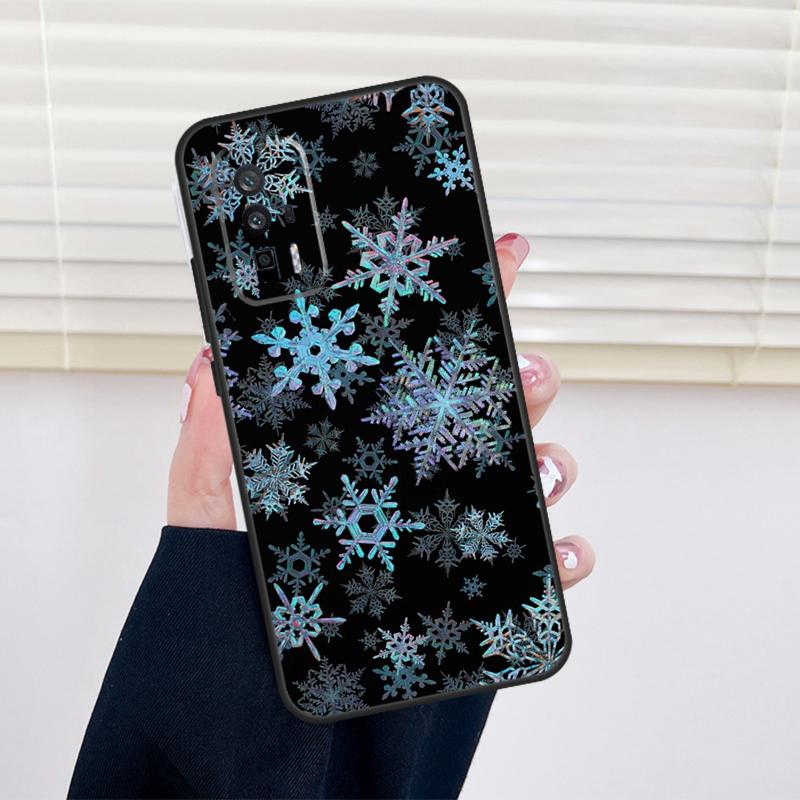 Зимний чехол Снежинка для Xiaomi 14 13 15 Ultra 11T 12T 13T 14T Pro POCO X7 Pro X3 X5 X6 M6 F5 F6 Pro