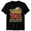 Vintage 1965 Limited Edition 60th Birthday Milestone Mens Womens Graphic Tee