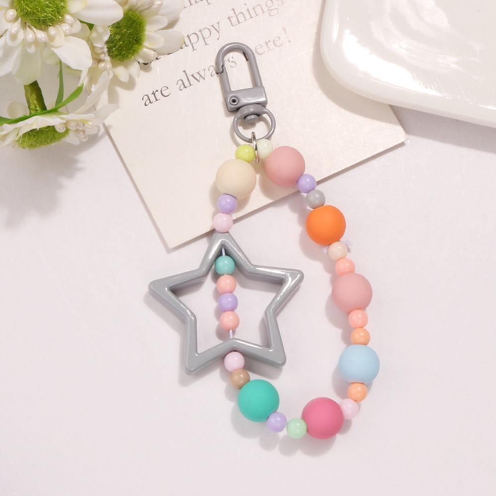 Hollow Star Colorful Phone Lanyard Heart Glitter Wrist Straps Phone Accessories