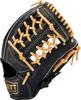 ZETT Youth Baseball Soft Black x Pastel Brown Size BJGB74540F Glove, Steer, All-Around, Left-Handed Throw, (1932), L,