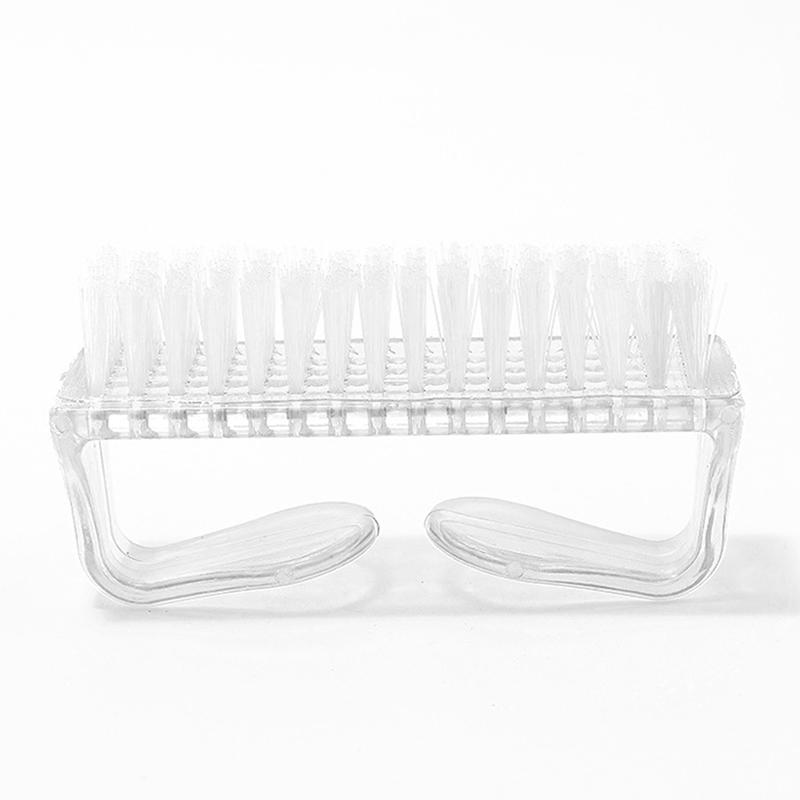 Пластиковая ручка для очистки ногтей от пыли, кисточка для чистки маникюра, педикюра, инструмент для пилки