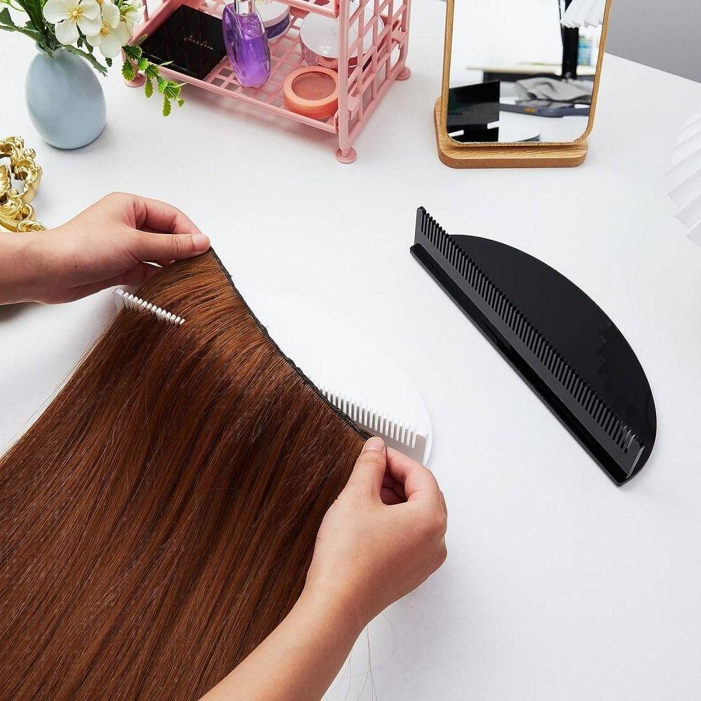 Acrylic Hair Extensions Holder Easy To Install Hair Hanger Extension Display Hair Styling Process