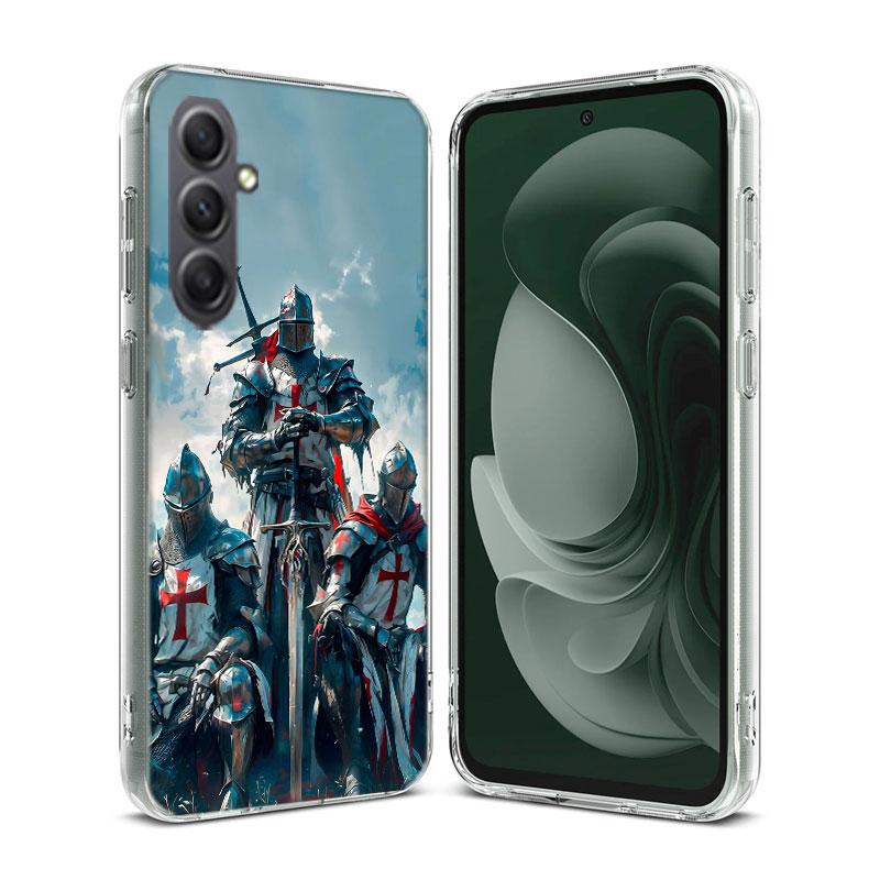 The Bright Red Crusade Phone Case for Samsung A16 A26 A36 A56 A17 A37 A57 A07 A06 A02S A03 A04S A05S Galaxy Note 20 10 A50S A71