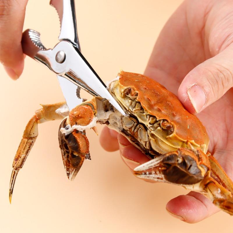 1 набор из нержавеющей стали 304, креативная вилка и щипцы для поедания крабов для домашнего использования на кухне