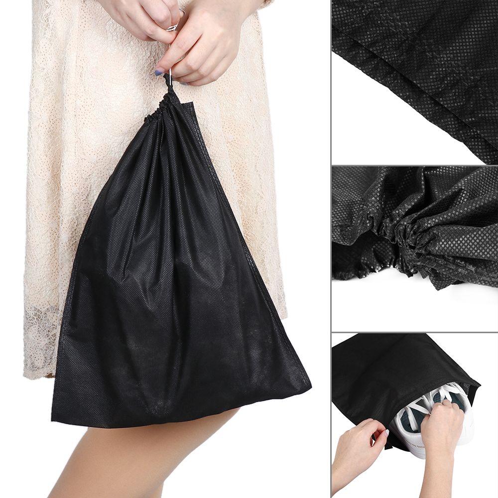 5 PCS Travel Carry Sack Non-woven Protector Container Storage Pouch Shoes Bag Drawstring