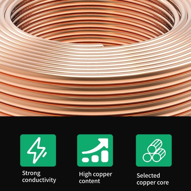 Медная перемычка желто-зеленого цвета, двухцветный заземляющий провод, заземляющий провод для солнечных фотоэлектрических систем с отверстием 9 мм