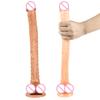 Realistic Dildo 15.7"; Dildo with Suction Cup Hands Free Play Body Safe Material and Adult Female Sex Toy Adult Dildo for