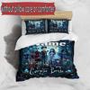 3pcs Duvet Cover Set (1*Duvet Cover + 2*Pillowcase, Without Core), Custom Name Corpse Bride Pattern Bedding Set, Home Bedroom Decor Gift